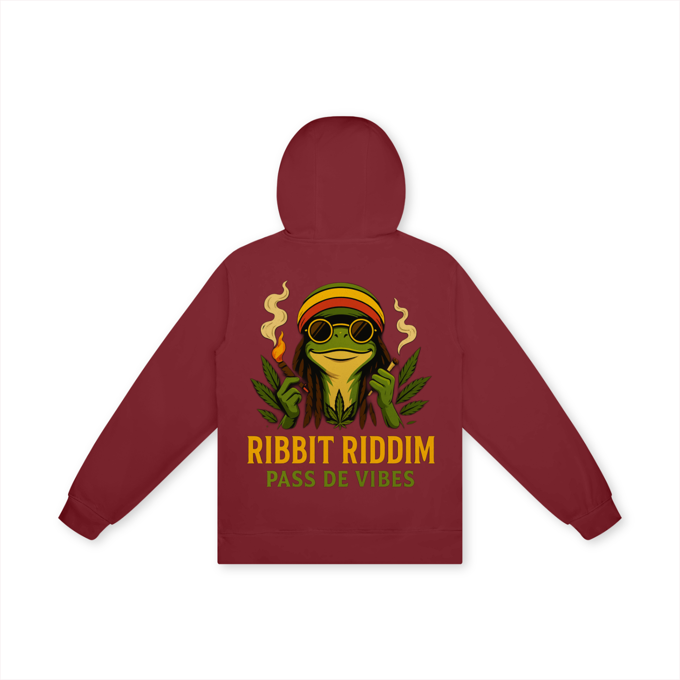 Ribbit Riddim Pass De Vibes 100% Cotton Hoodie