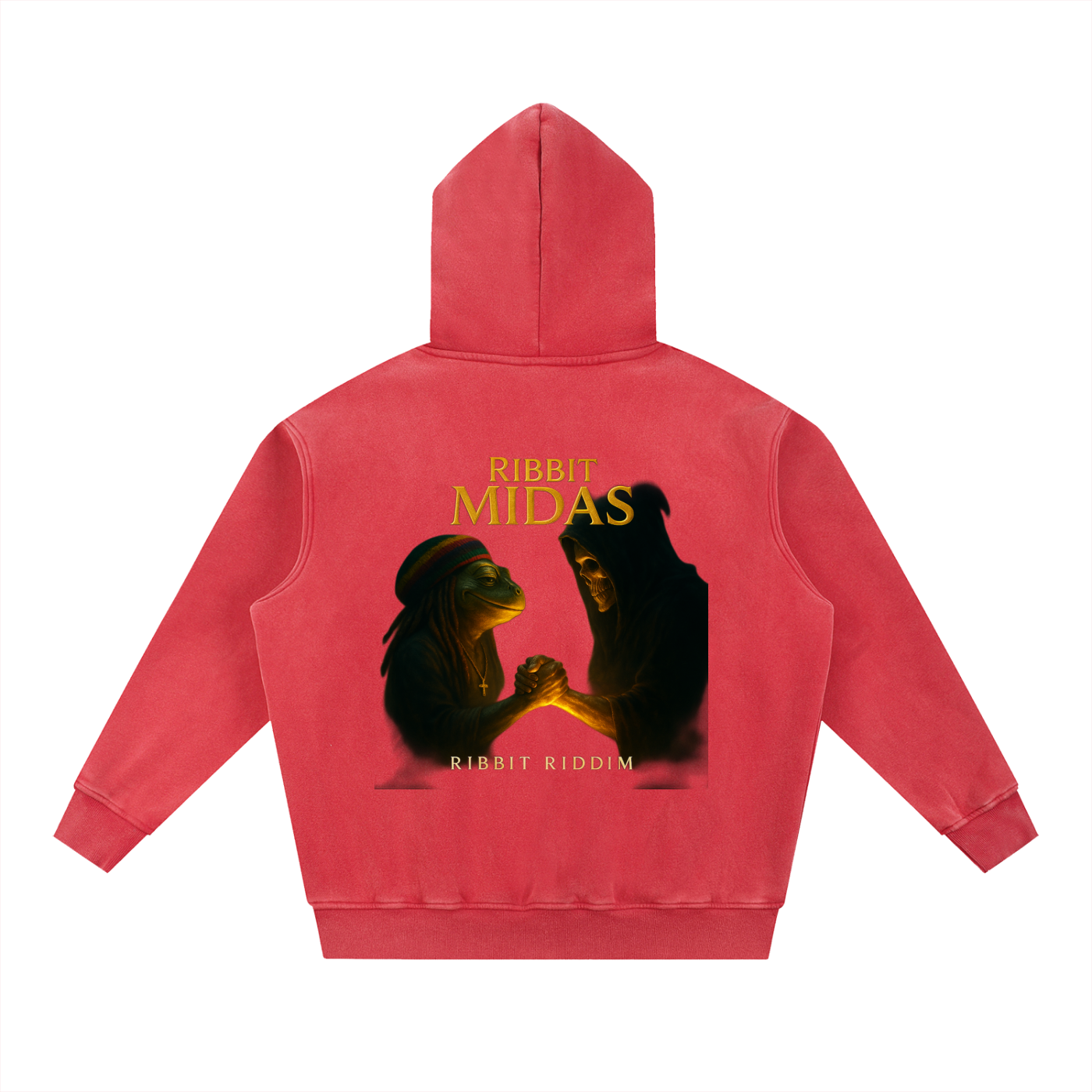 Ribbit Midas Snow Wash Fleece Oversize Hoodie