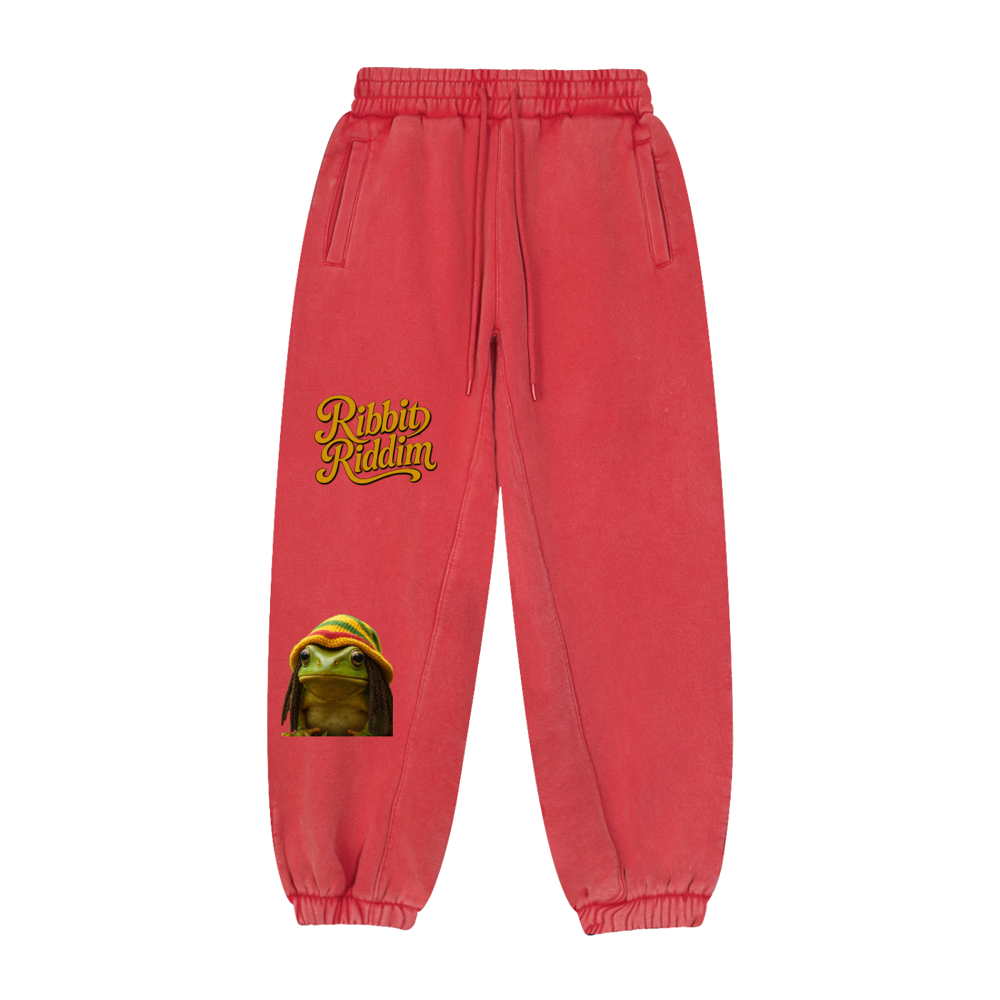 Ribbit Tricolor Fleeced Jogger Sweatpants