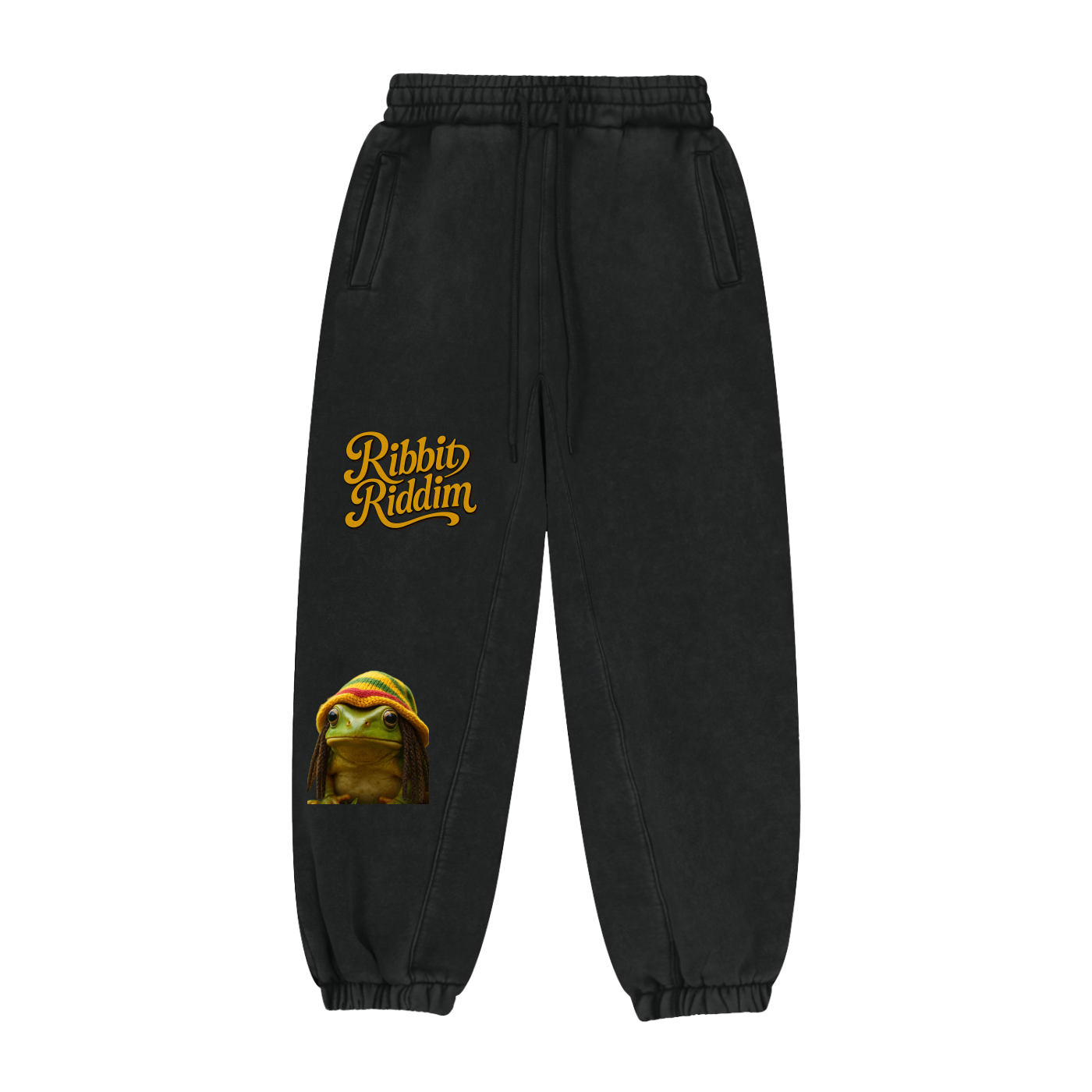 Ribbit Tricolor Fleeced Jogger Sweatpants