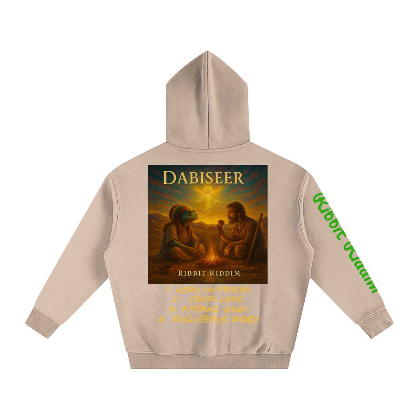 Ribbit Riddim Dabiseer Oversize Fleece Hoodie