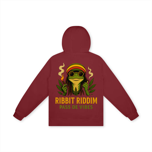 Ribbit Riddim Pass De Vibes 100% Cotton Hoodie